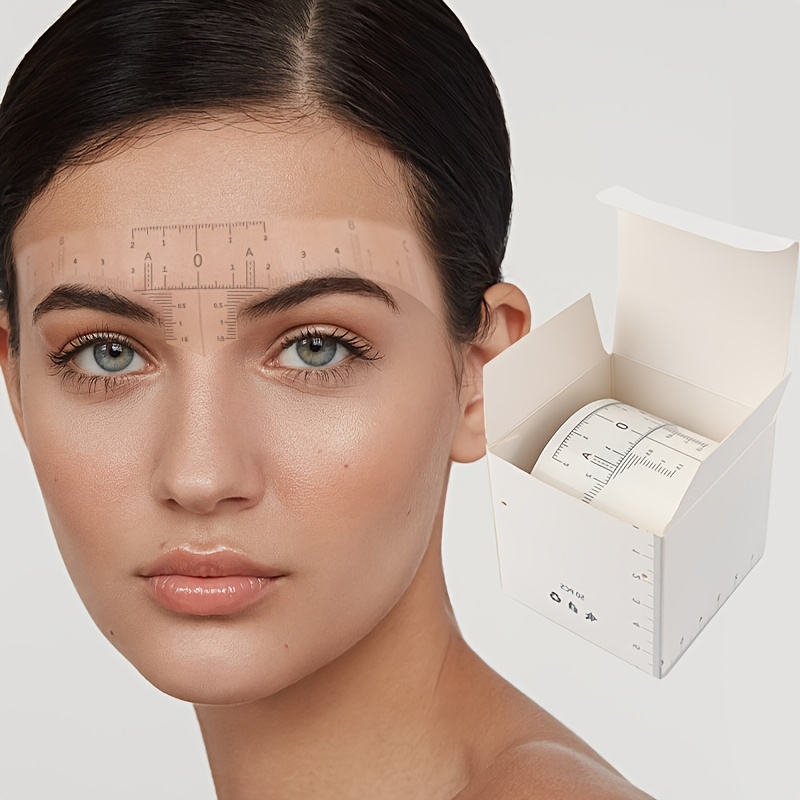 Embroidery Eyebrow - مسطرة حواجب مرنة وناعمة احترافية وأداة