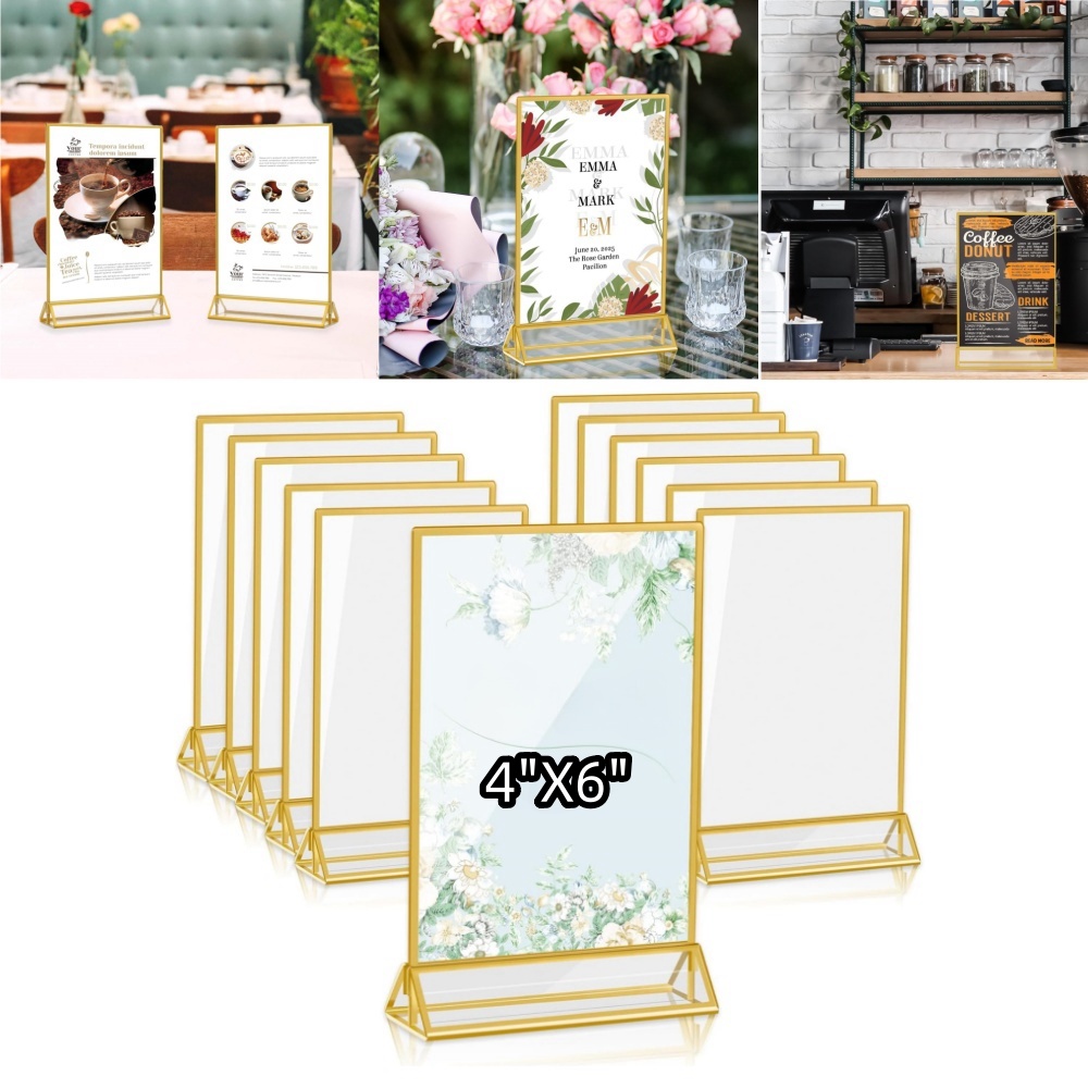 Embroidery Studio - 4x6 بوصة حامل علامة أكريليك مع