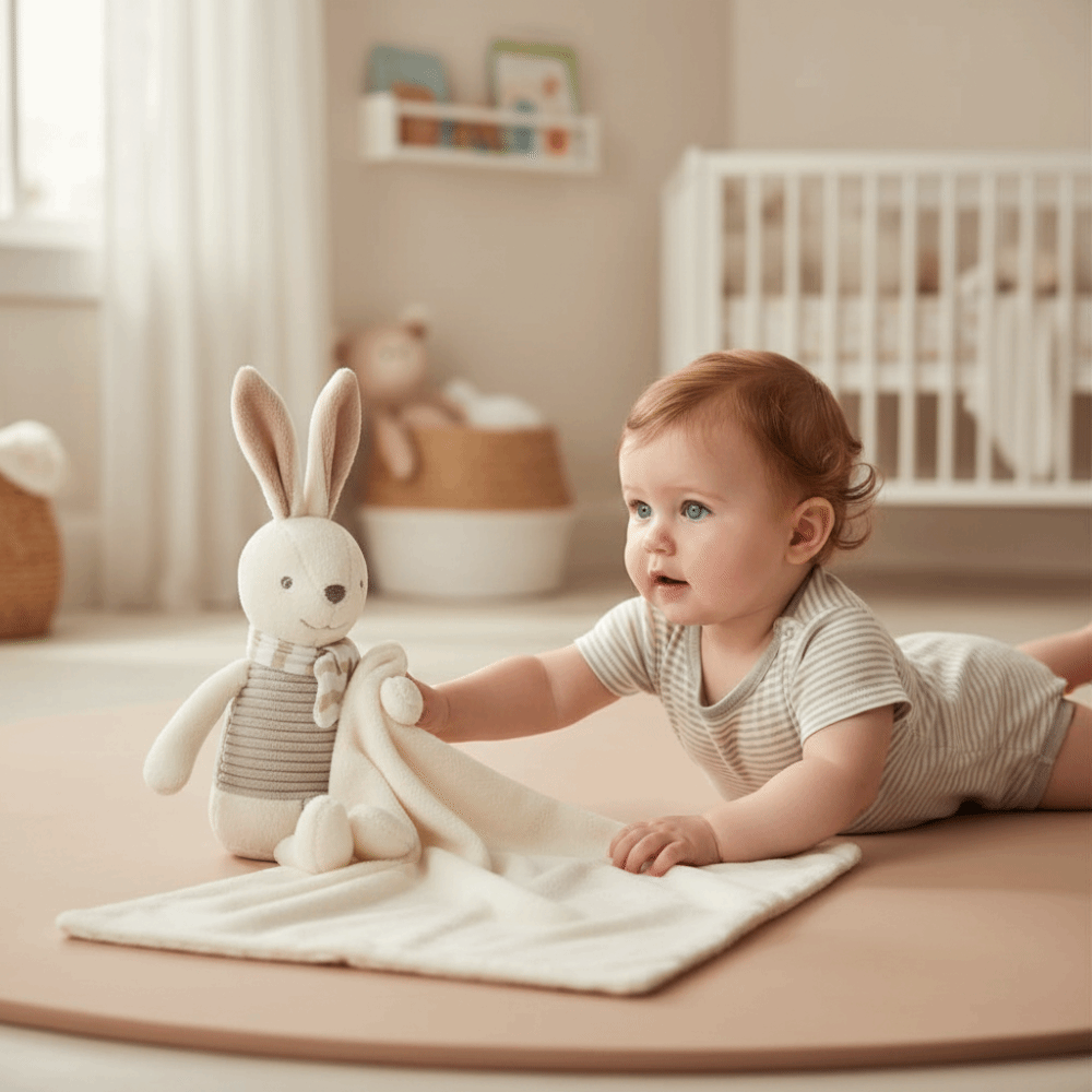 منشفة لعاب للرضع على شكل أرنب  - مراجعة Embroidery Rabbit وسعره
