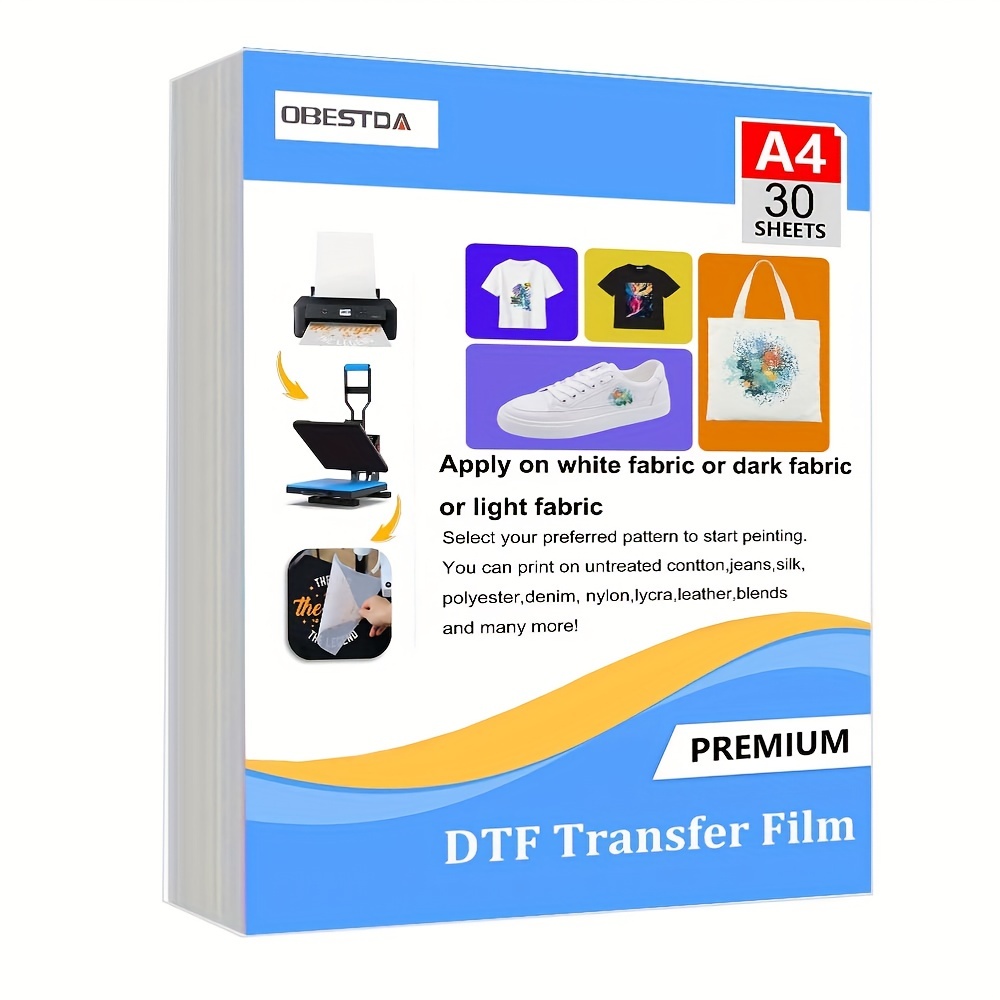 A4 30 قطعة DTF فيلم نقل PET ور - مراجعة Transfer Paper Carbon وسعره