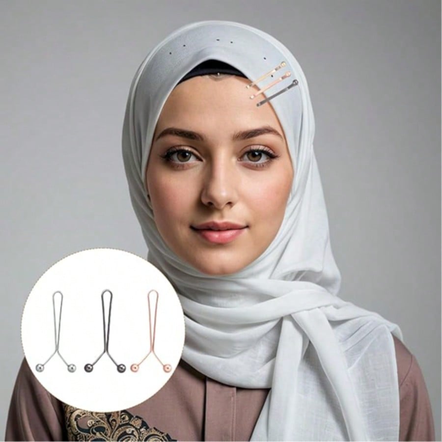 12 قطعة من مشابك الحجاب للنساء - مراجعة Embroidery Eyebrow وسعره