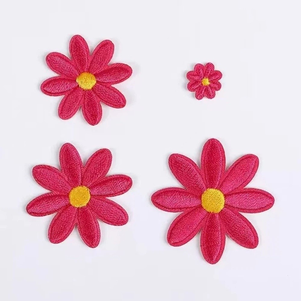 36 قطعة من رقع الزهور ذات النق - مراجعة Embroidery Daisy Flower وسعره