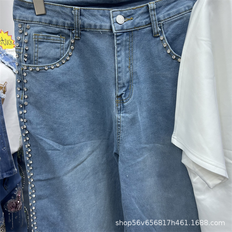 جديد الربيع الصيف فضفاض المرأة - مراجعة Embroidery Jeans وسعره