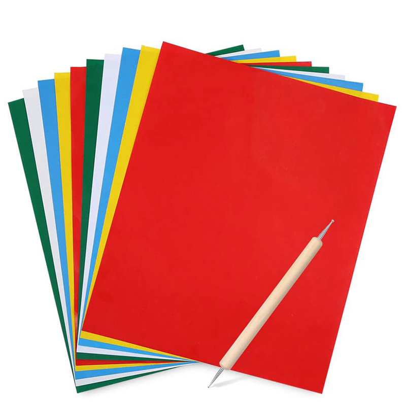 10 قطعة ورق نقل التطريز مع قلم - مراجعة Transfer Paper Carbon وسعره