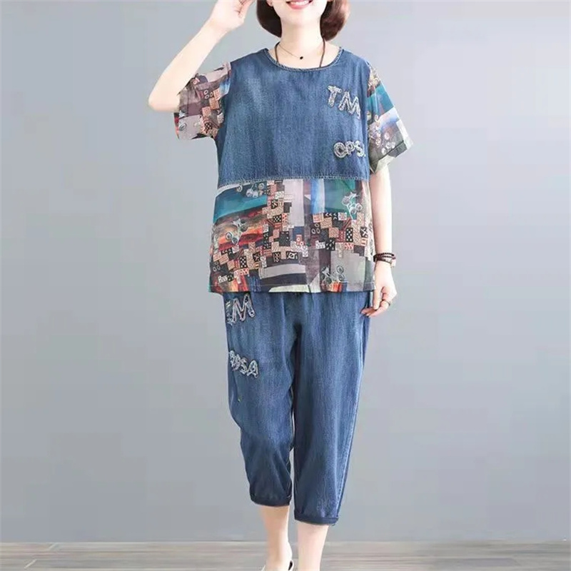 5XL الصيف المرأة الجينز مجموعا - مراجعة Embroidery Jeans وسعره
