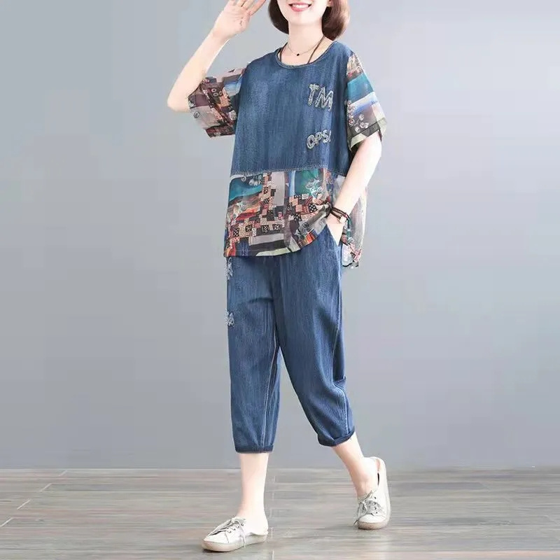 5XL الصيف المرأة الجينز مجموعا - مراجعة Embroidery Jeans وسعره