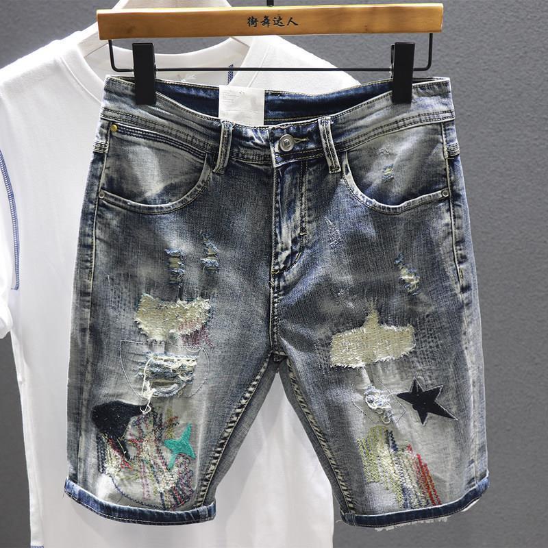 شورت جينز متعدد الألوان للرجال - مراجعة Embroidery Jeans وسعره
