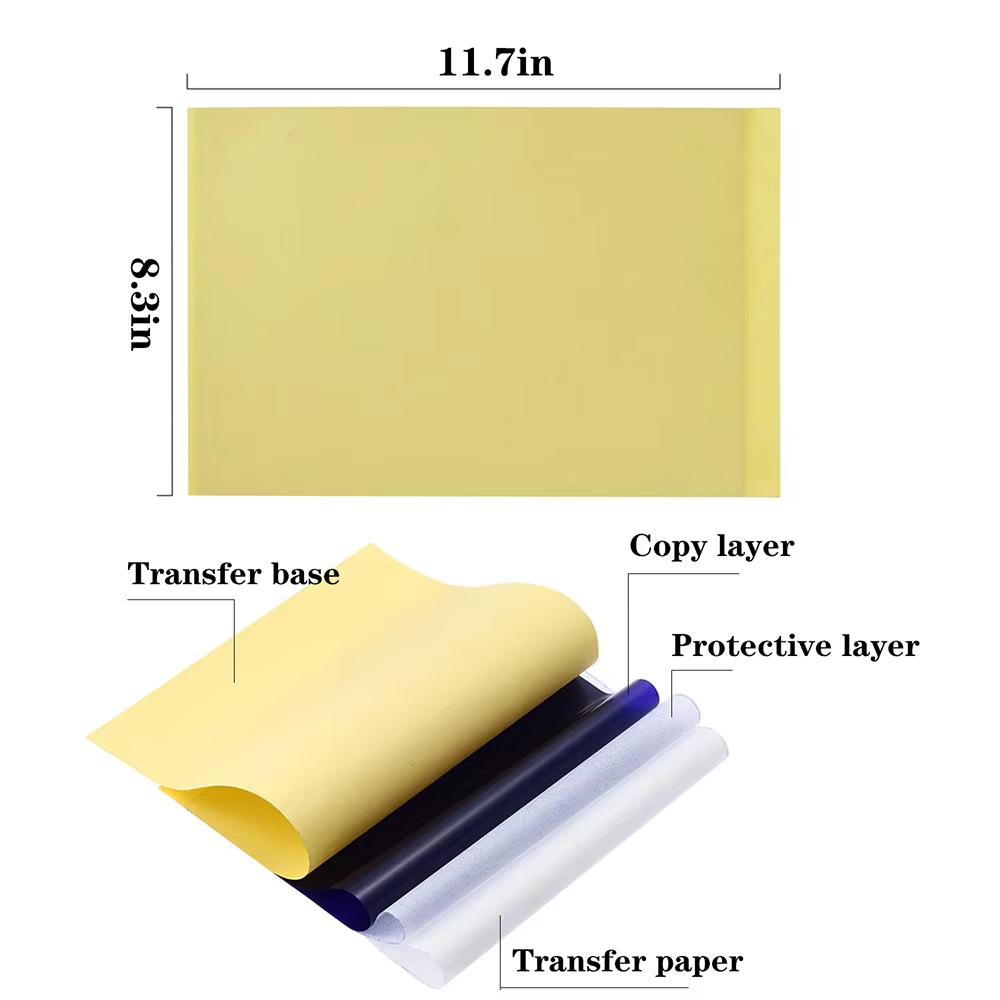 ورق نقل الوشم وطقم جل نقل الوش - مراجعة Transfer Paper Carbon وسعره