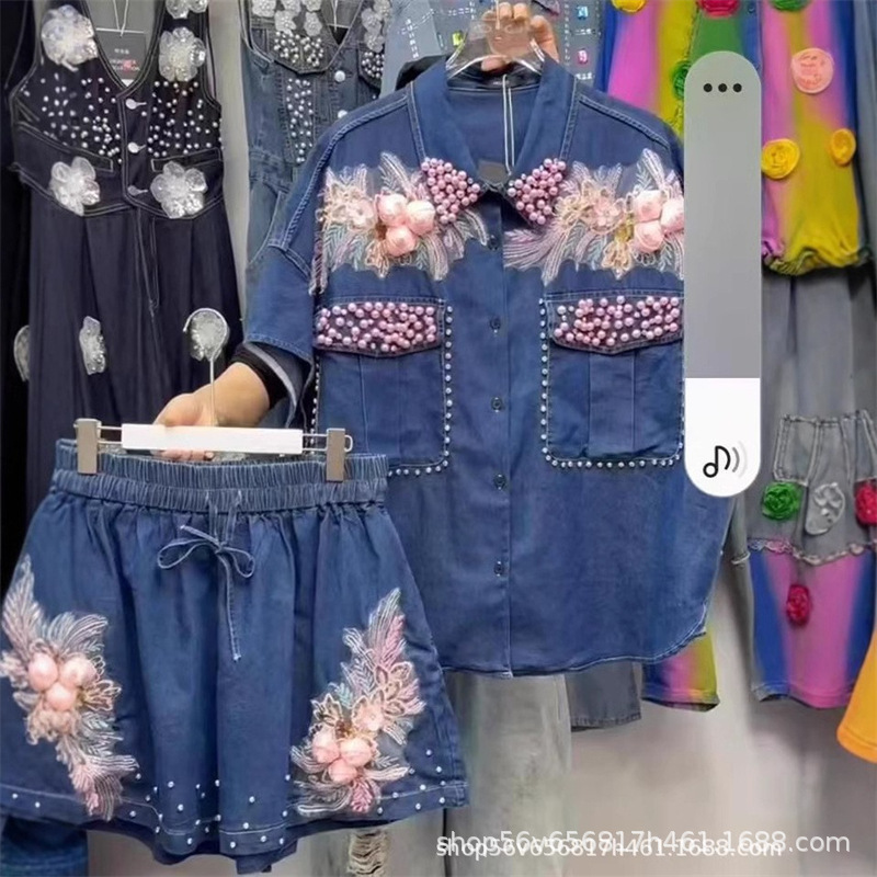 النساء الماس مطرز الزهور التطر - مراجعة Embroidery Jeans وسعره